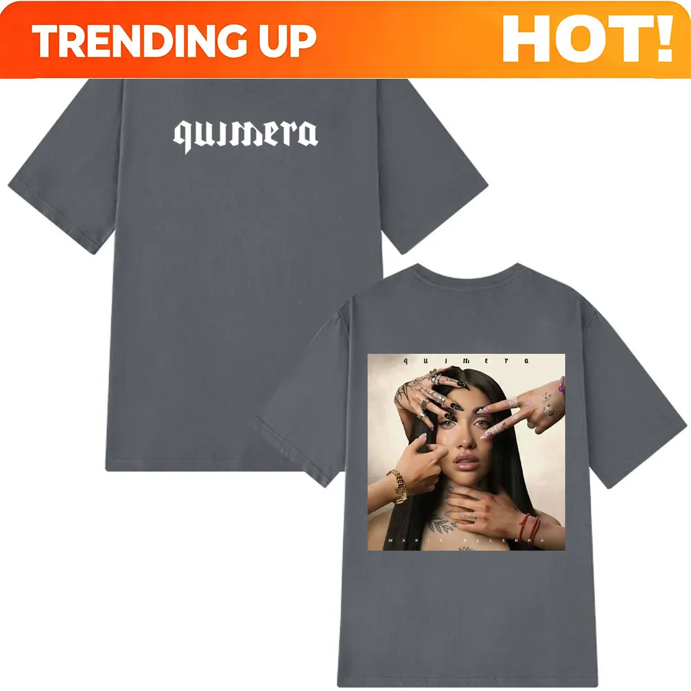 Singer Maria Becerra Quimera Album Fashion Graphics T-shirt Men Women Oversized T-shirt Casual Cotton Aesthetic Trendy T-shirts