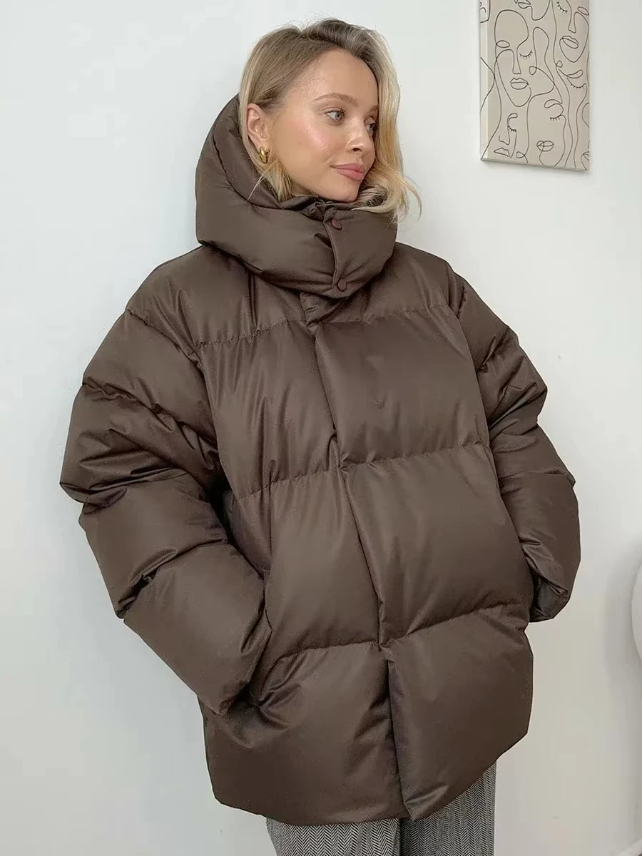 Quilted Jacket Women Winter Fashion Parkas Coat Vintage Bread Jacket Outwear Office Ladies Warm Cotton Puffer Jackets