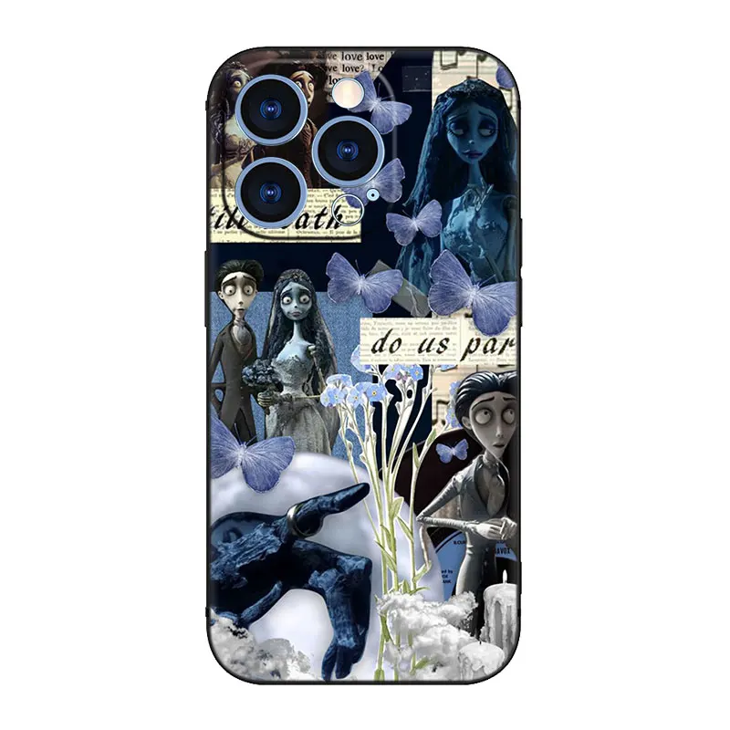 The Corpse Bride Phone Case For Apple iPhone 14 13 12 Mini 11 Pro XR X XS MAX 6S 7 8 Plus 5S SE 2020 2022 Black Cover