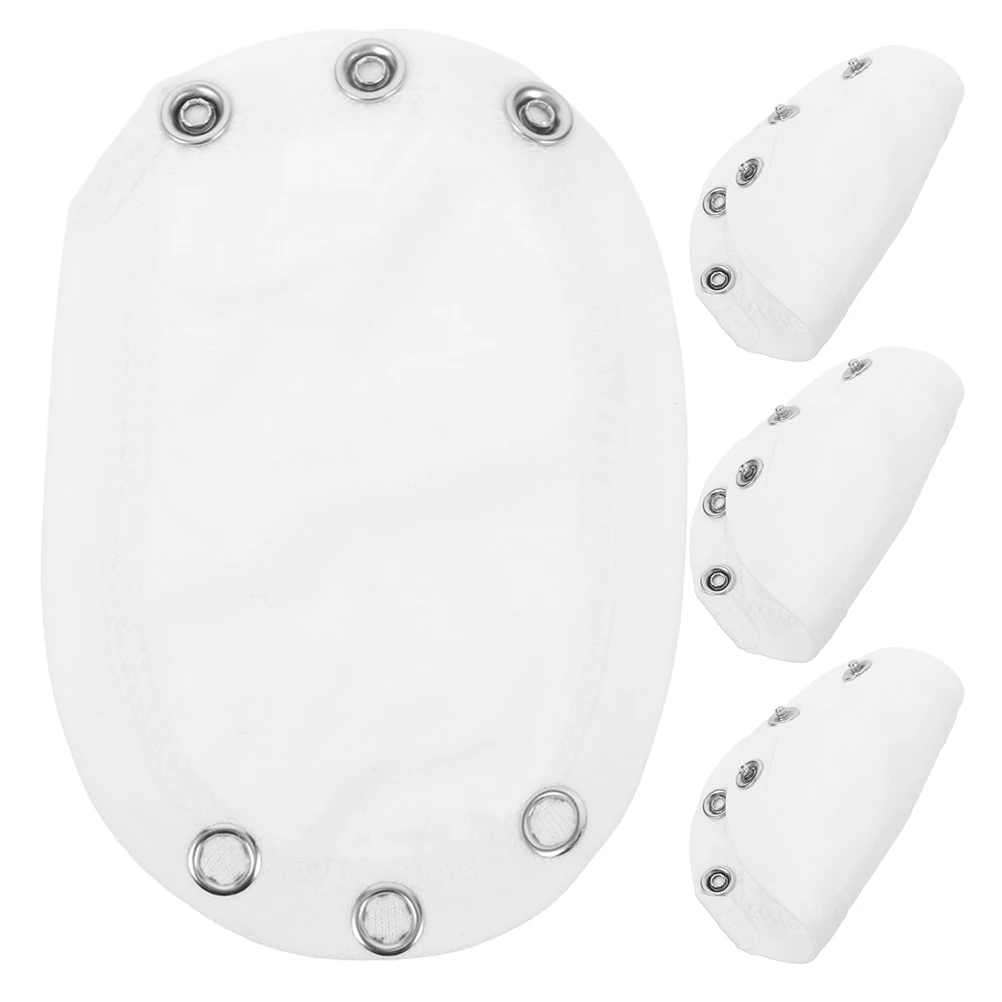 

4 Pcs Romper Baby Girl Bodysuit Extender Tights Jumpsuits Utility Snap White Child