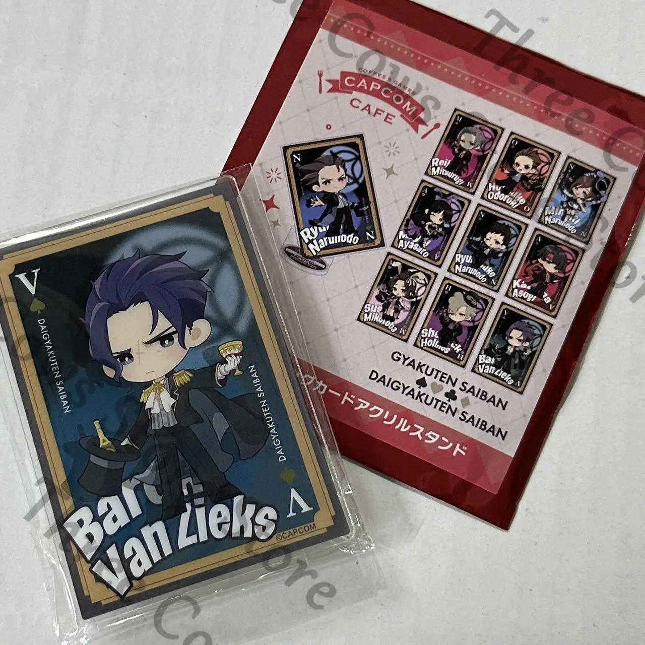 

Anime Ace Attorney Kazuma Asogi Barok Van Zieks Miles Edgeworth Susato Mikotoba Cosplay Acrylic Standing Sign Stand Figure Gift