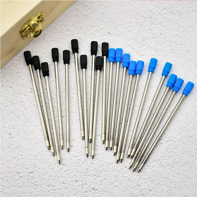 10 pcs/lot 7CM Length Metal Pen Refill Special Refills For Diamond Crystal Ball Point Pen Refill 0.7mm Office School Supplies