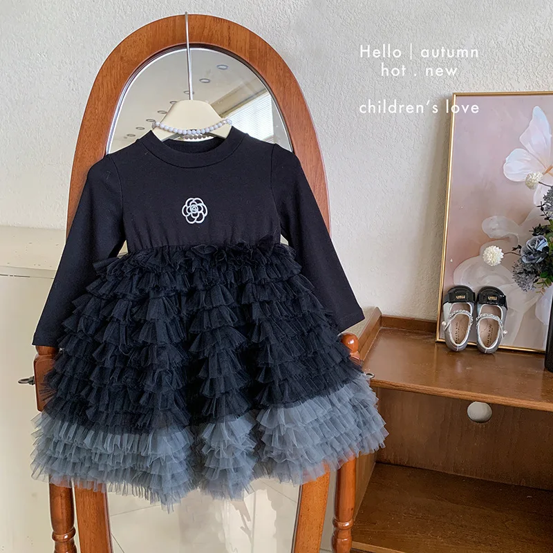 Girls' dress, autumn western-style children's princess 2026 new item, little girls' birthday fairy dress