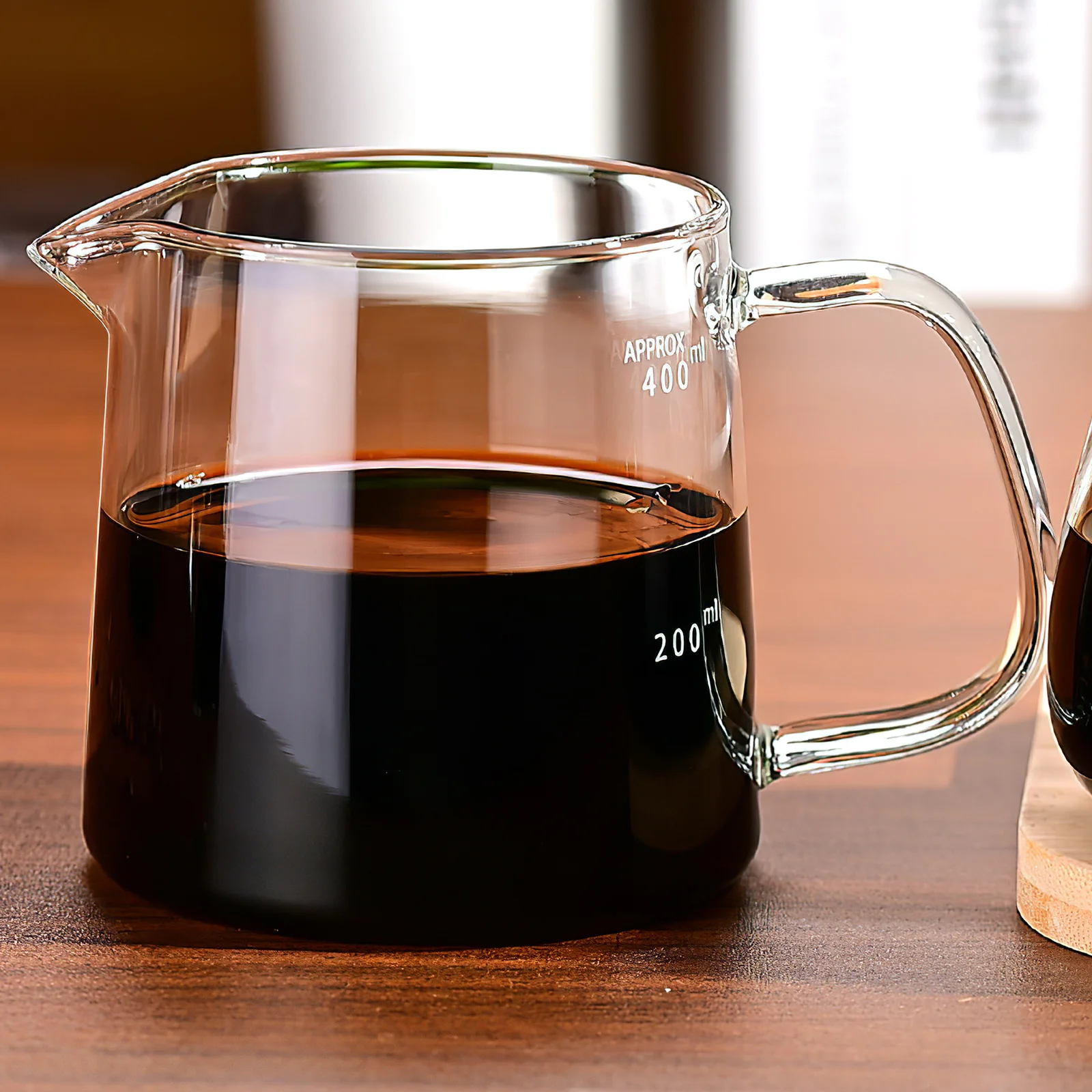 

400Ml Transparent Glass Coffee Pot Heat Resistant Borosilicate Hand Brewer for Home Brewing Use Office Coffee Carafe