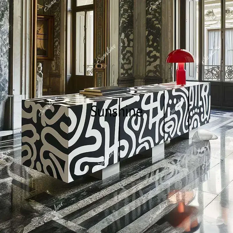 Modern high-end floor cabinet creative simple decorative cabinet