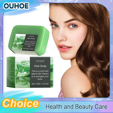 헤어 비누 바 샴푸 심히 수화 수리 손상 냉정한 마른 곱슬 머리 영양 보습 유기 알로에 비누 강화 Best5