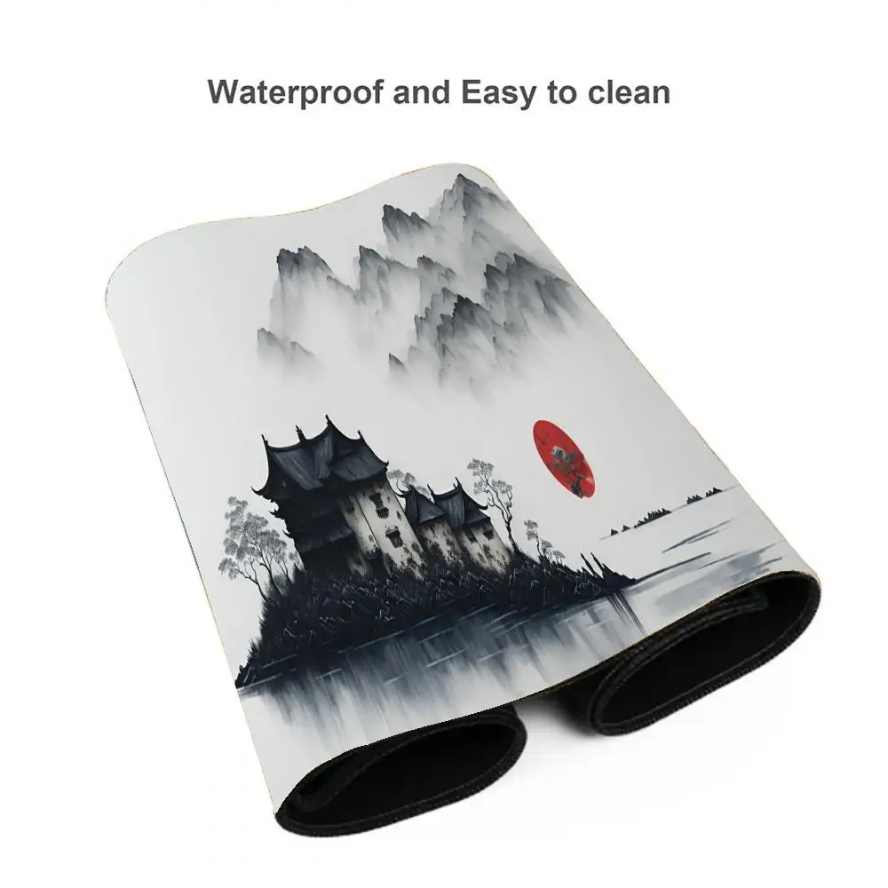 Chinese Ink Painting Mouse Pad Gamer Mousepads Big Gaming Mousepad XXL Mouse Mat Large Keyboard Mat Desk Pad For Computer Laptop
