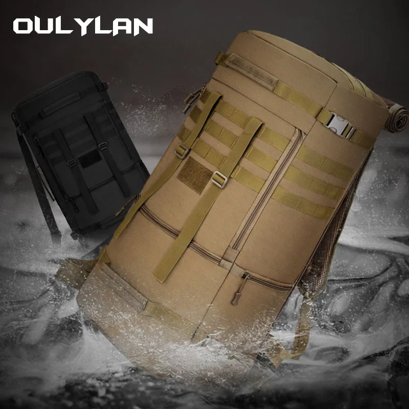 65L Bags Men\'s Large Shoulder Hunting Backpack Tactical Men Travel Luggage Bag Sport Molle Camping Rucksacks Outdoor