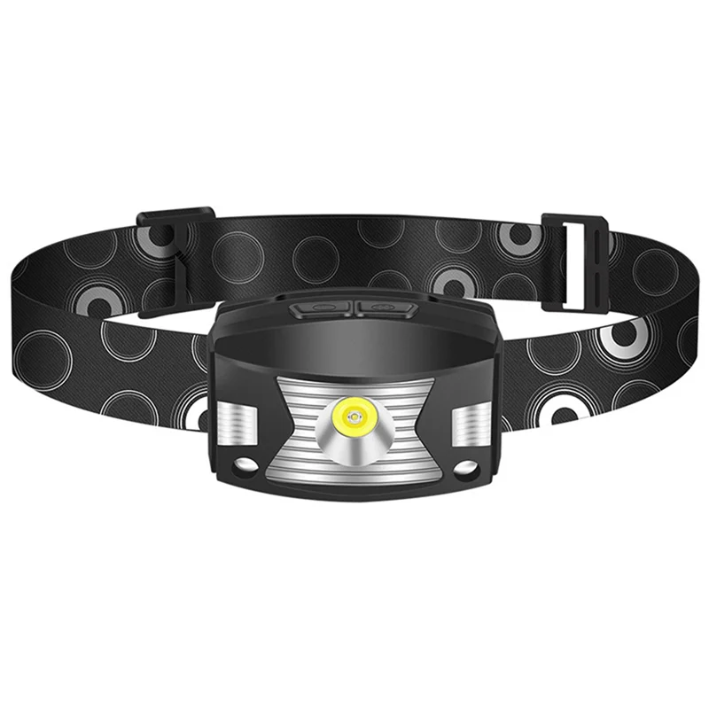 Faros LED con Sensor para exteriores, carga rápida USB, impermeable, ligero, para pesca, Camping, correr