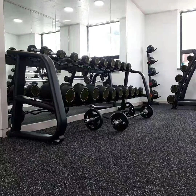 2026  Fitness Gym 2 Tier Dumbbells Set Commercial Rack Stand Storage 10 Pairs