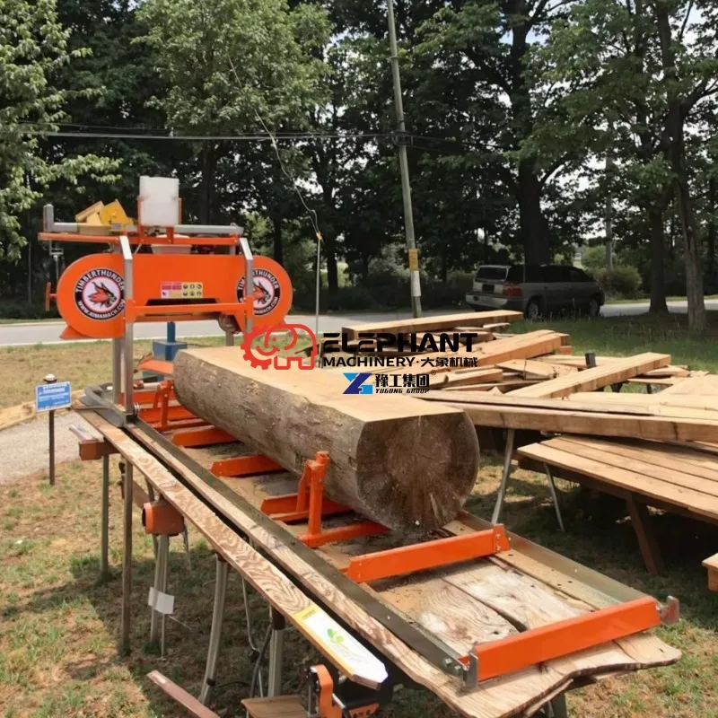 Hot Sale Portable Petrol Wood Band Sawmill Log Saw Machine Portable Sawmill for Timber Cutting