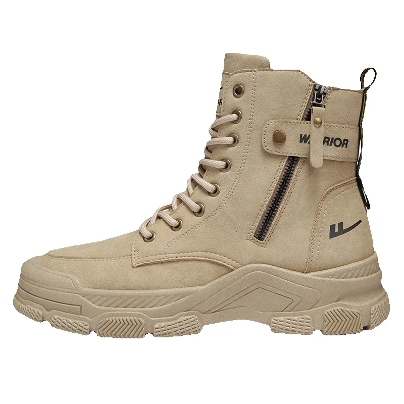 Men's Work Boots Waterproof Non-slip High-top Martin Boots_voghion.com