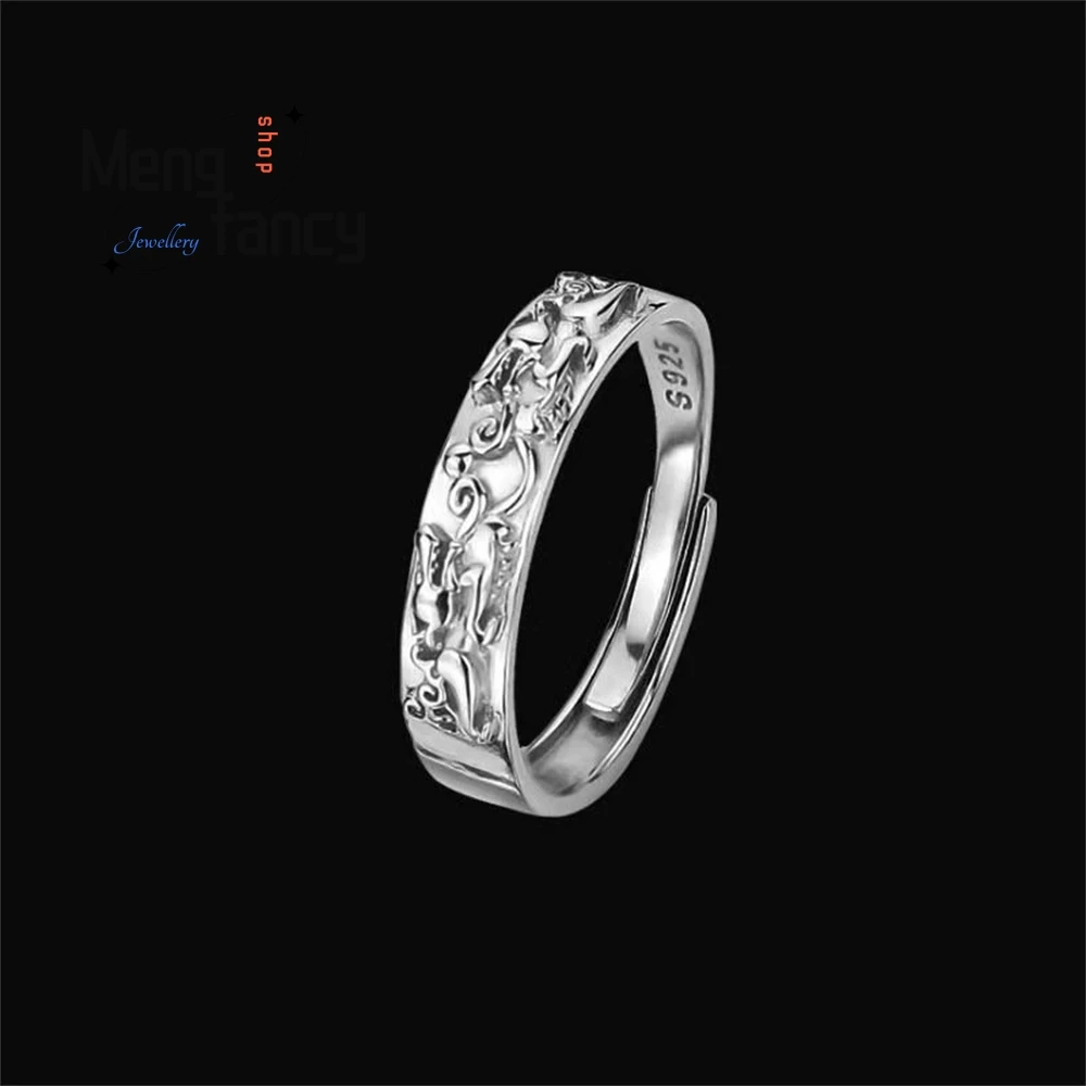 

PI Xiu Ring For Men Features A Trendy Simple Individual Retro And Cold Style Opening Can Be Adjusted Niche Design Sense Elegant