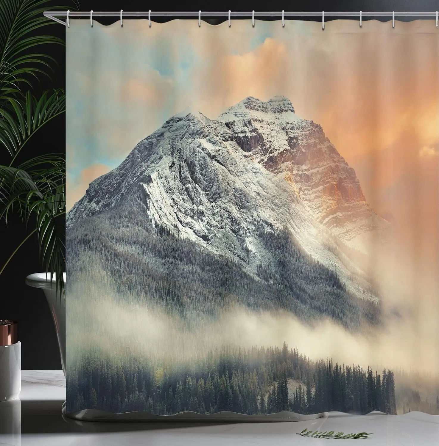 

Занавеска для душа Ambesonne с животным принтом, узор сафари с принтом кожи гепарда, тема животного нейтрального цвета, тканевая ткань Bathr