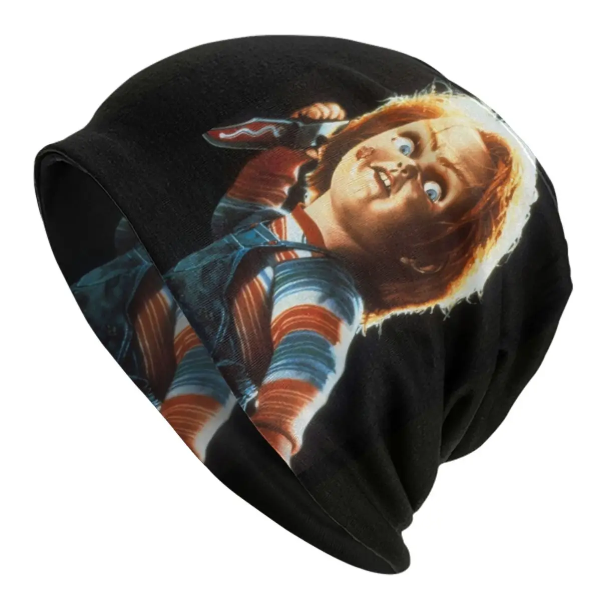 Horror Devil Doll Chucky Bonnet Hats Cool Knitting Hat For Women Men Autumn Winter Warm Child's Play Movie Skullies Beanies Caps