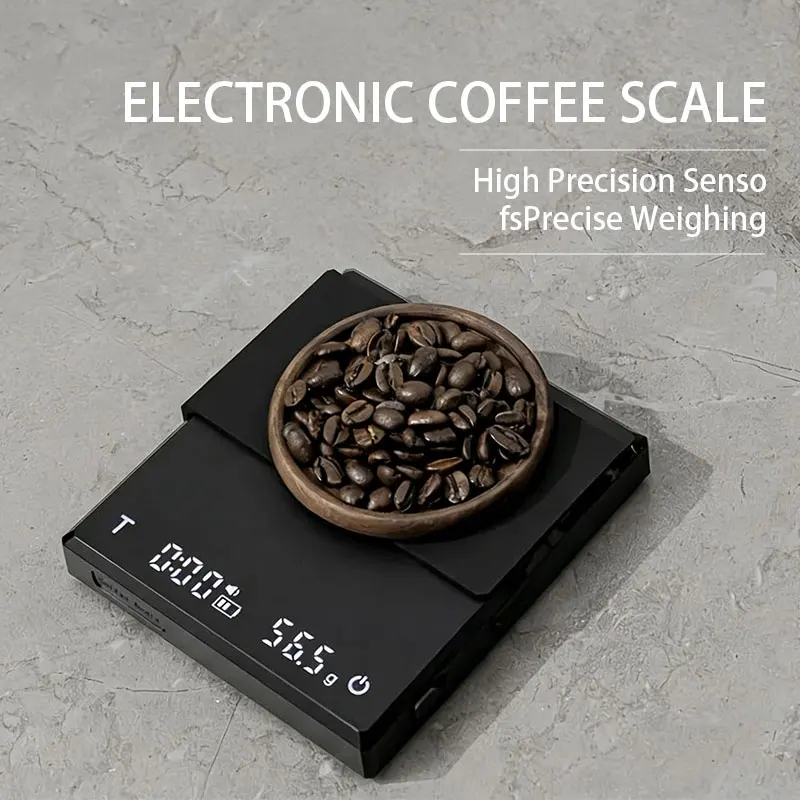 Coffee utensils matching electronic scale Italian hand brewing high-precision coffee timing coffee scale