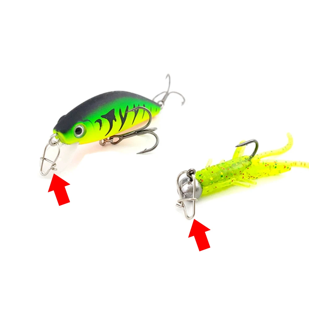 50Pcs Gourd Shape Luya Pin 304 Stainless Steel Sea Fishing Enhancement Pin Strength Pin false Bait small accessories