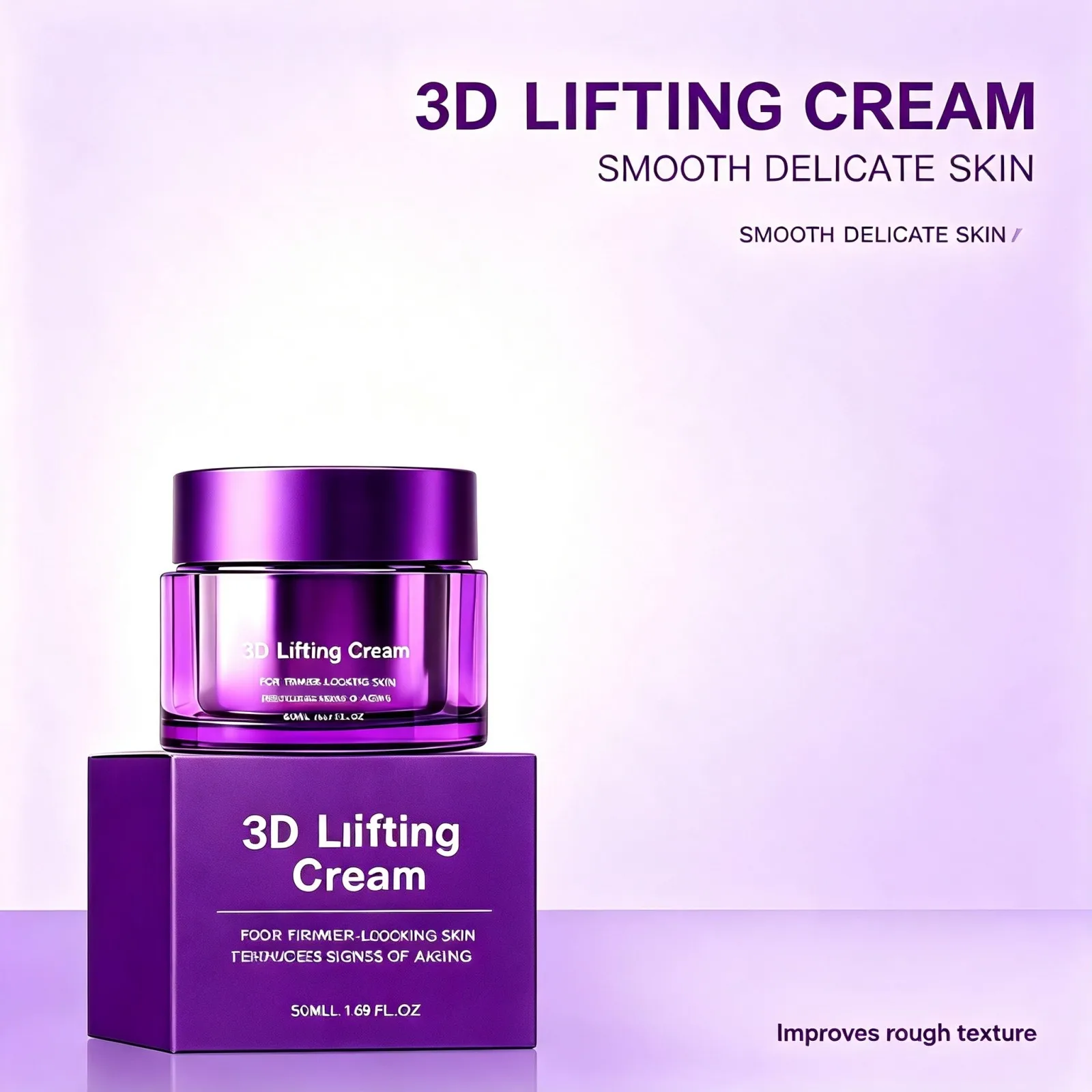 3D Lifting Face Cream Firming Contour Smooth Fine Lines Deep Hydrating Repair Moisturizer Skin Elasticity Face Care Cream 50ml