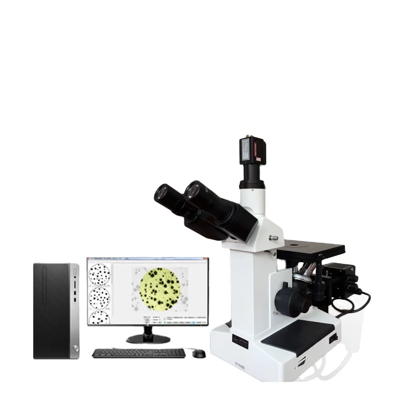 

4XC metallographic structure test inverted metallographic optical microscope Portable Metallurgical Microscope