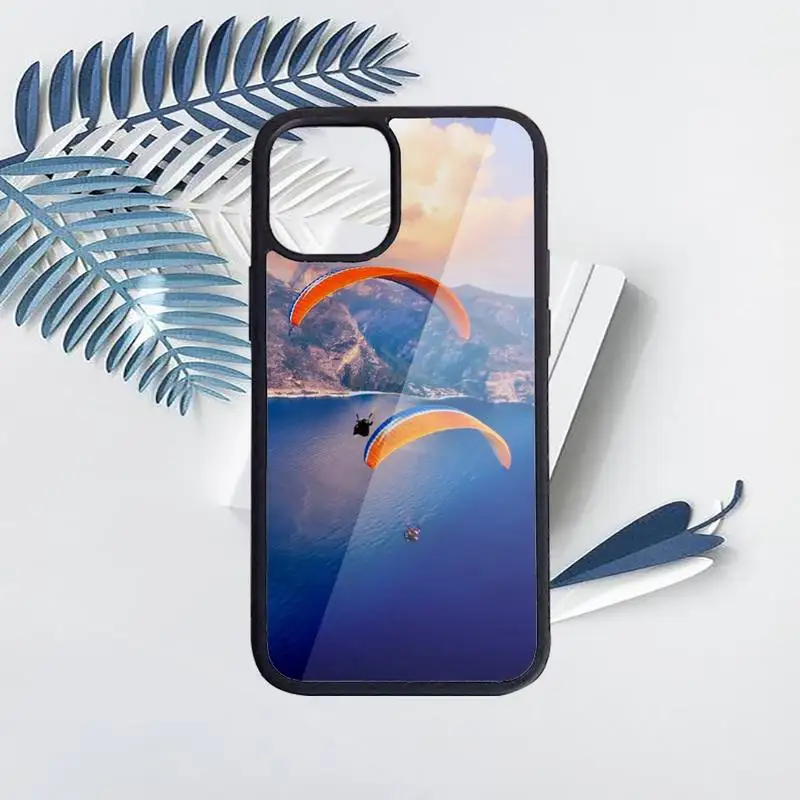 Paragliding Sport Paraglider Phone Case PC For iphone 14 11 13 12 x xs xr pro max mini plus Luxury shell funda