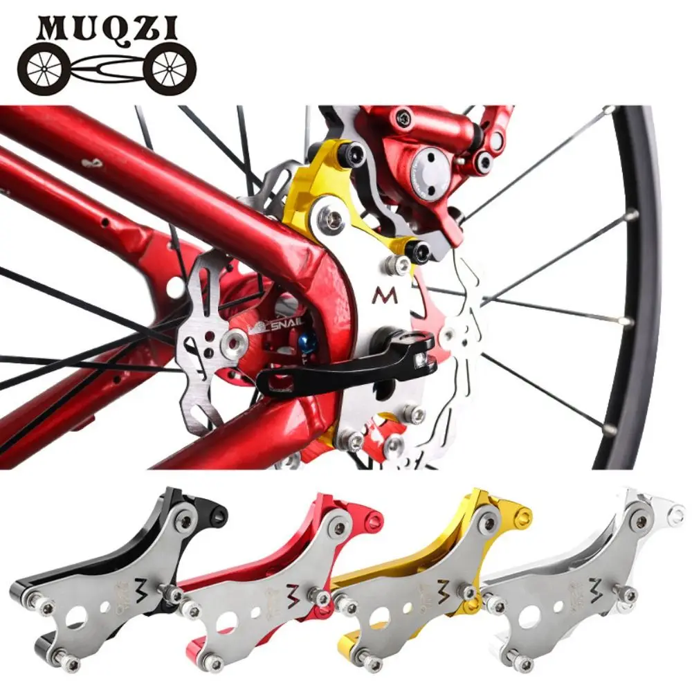 Aluminum Alloy Disc Brake Adapter Converter Black Red Portable Bicycle Frame V Brake Bicycle Brake Converter Outdoor Sports