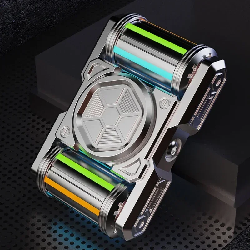 Luminous EDC Fidget Spinner Toys Stress Relief Novelty Toy Antistresse Decompression Metal Roller Mens Halloween Christmas Gift