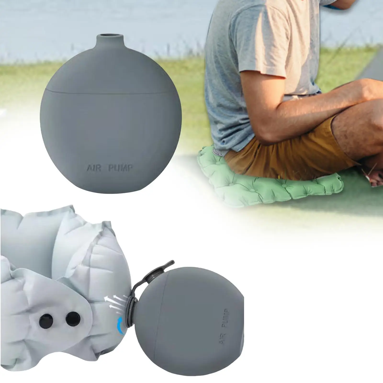 Compact Pump Small Hand Pump for Inflatables Air Mattress Swimming Rings