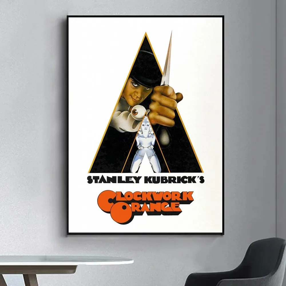 A Clockwork Orange Poster Fancy Poster Wall Sticker for Living Room Bar Vintage Decorative Painting Middle