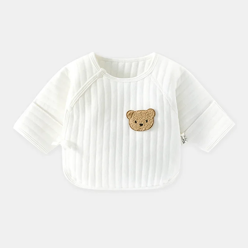 Vêtements d\'hiver pour nouveau-né, pulls chauds à manches longues pour bébé, cardigan en tricot de coton pour garçon, t-shirt de dessin animé,