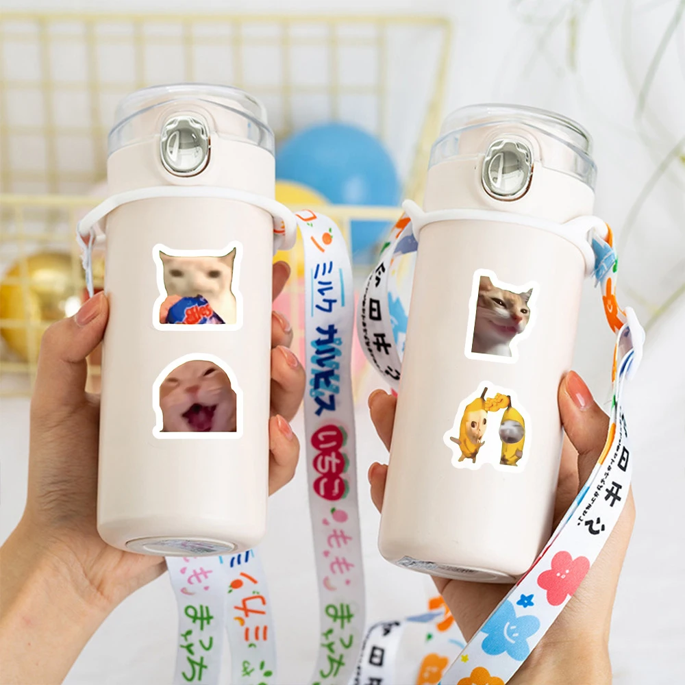 500 шт., милые мультяшные собаки, кошки, мем, граффити, уплотнительные наклейки, рулон, чехол для ноутбука, телефона, наклейка, декоративная этикетка, наградная наклейка, подарочная игрушка