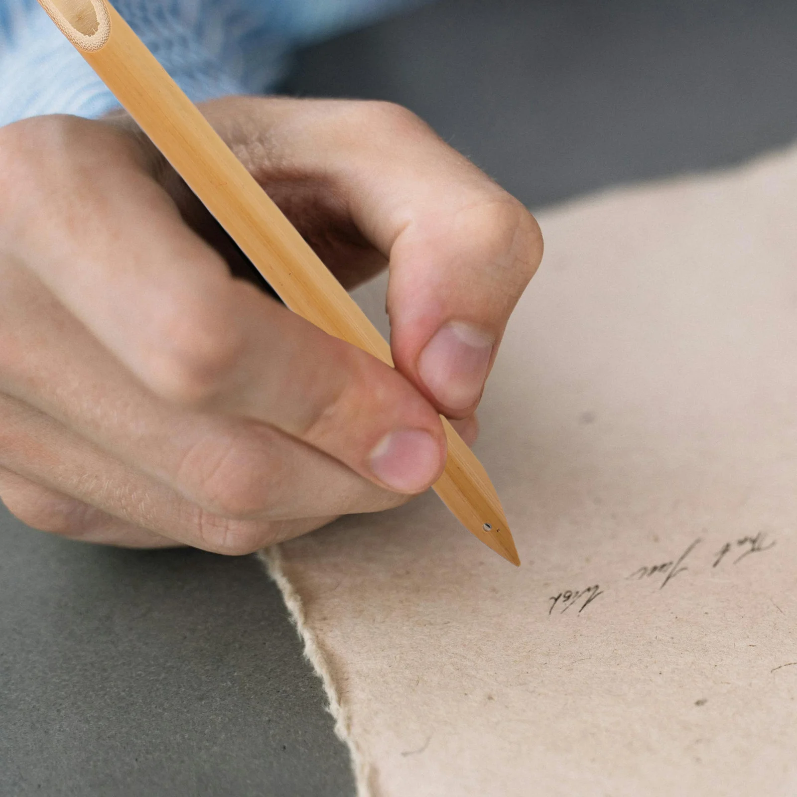 قلم غمس من الخيزران للخط، أقلام كتابة للرسم، قلم توقيع متعدد الوظائف، طراز عتيق للفنانين المبتدئين