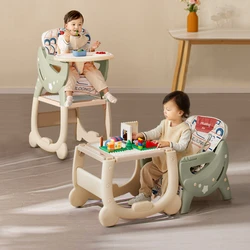 4 In 1 Multi-functional Variable Dining Chairs Multi Adjustable Home Children Building Block Table and Chair Baby Seat Chairs