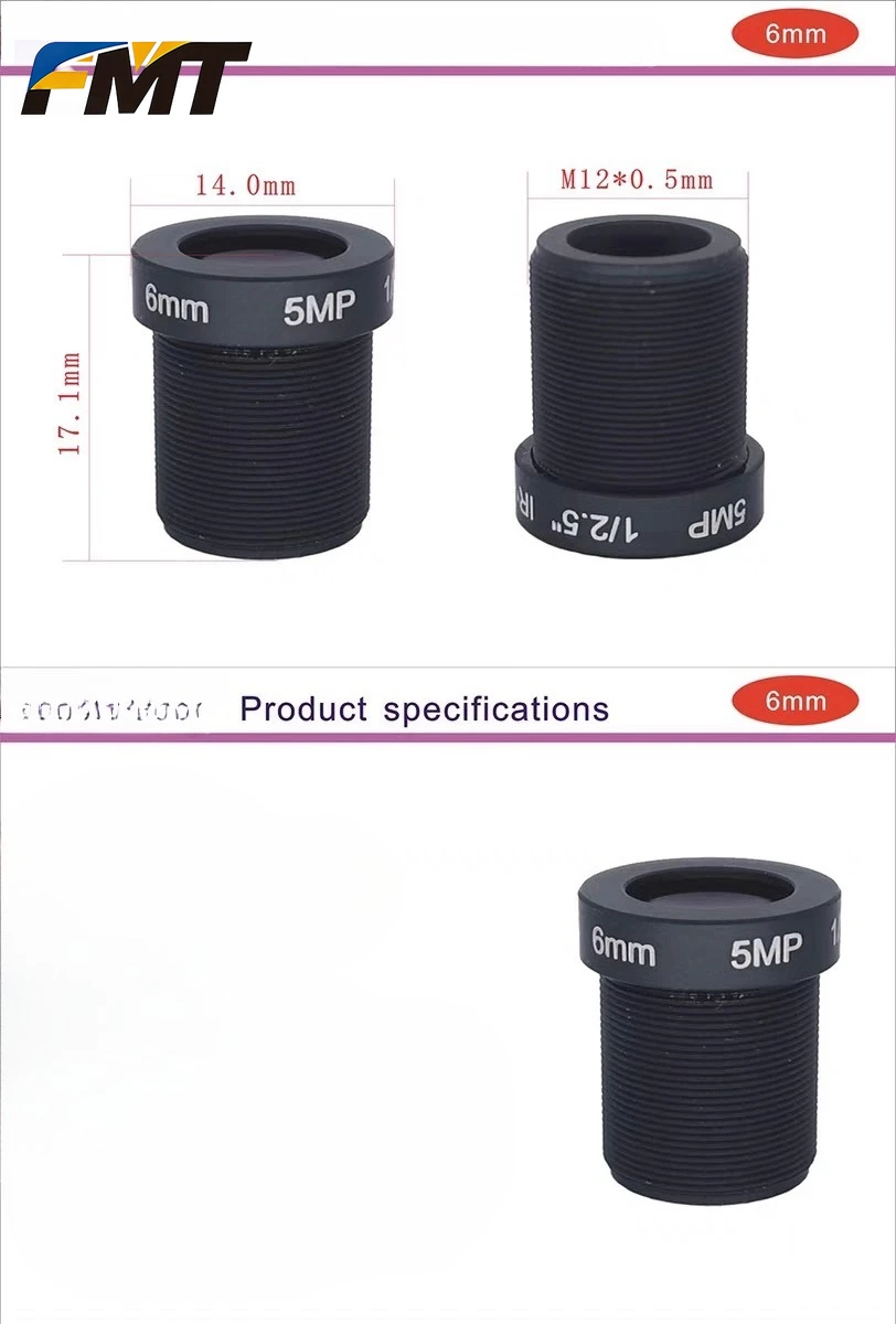FMT.1pcs Suitable For EZVIZ Camera Glass Lens C8W/C6C/C8C/C2 Series 5 Million Pixel HD Lens