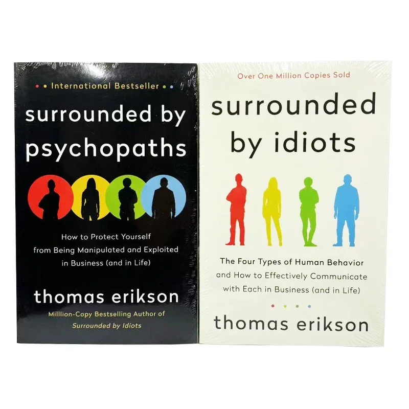 

2 Books Surrounded By Psychopaths/surrounded By Idiots From Thomas Erikson in English Paperback Book