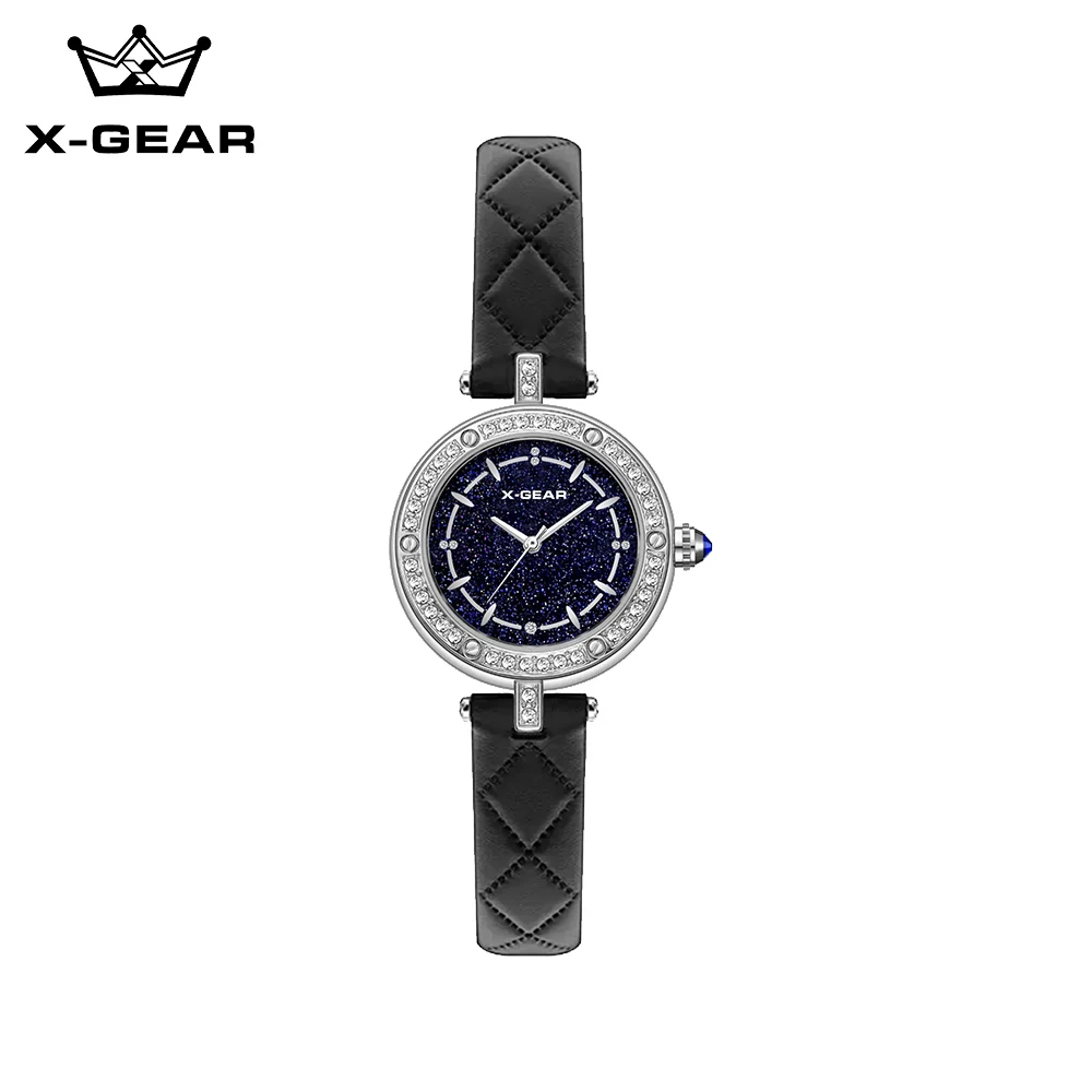 2025 Fashion Diamond Women's Watch with Leather Strap, Waterproof Quartz Wristwatch