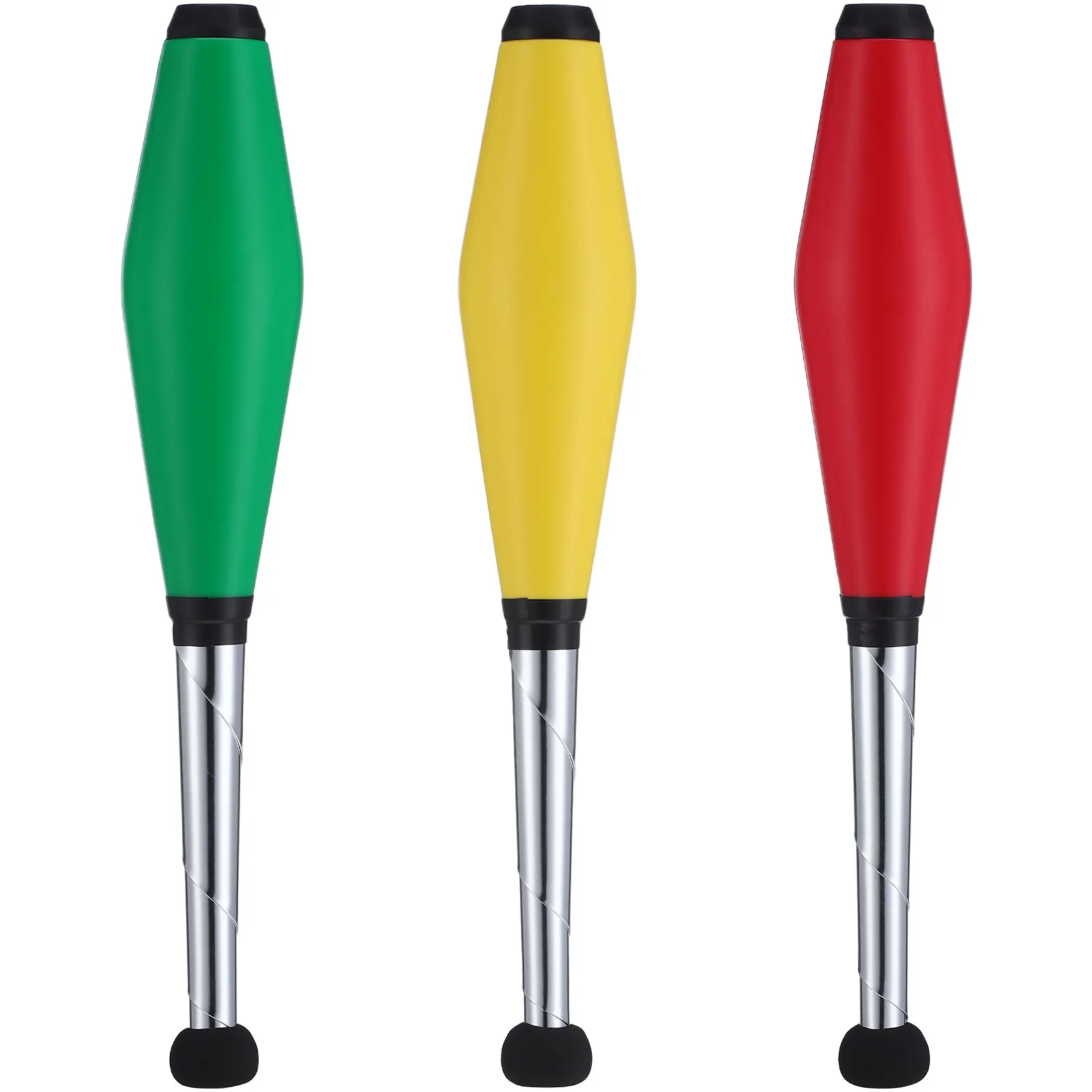 

3Pcs Juggling Pins Vibrant Colors Pe Eva Material Juggling Clubs Stage Sticks for Adults Beginners
