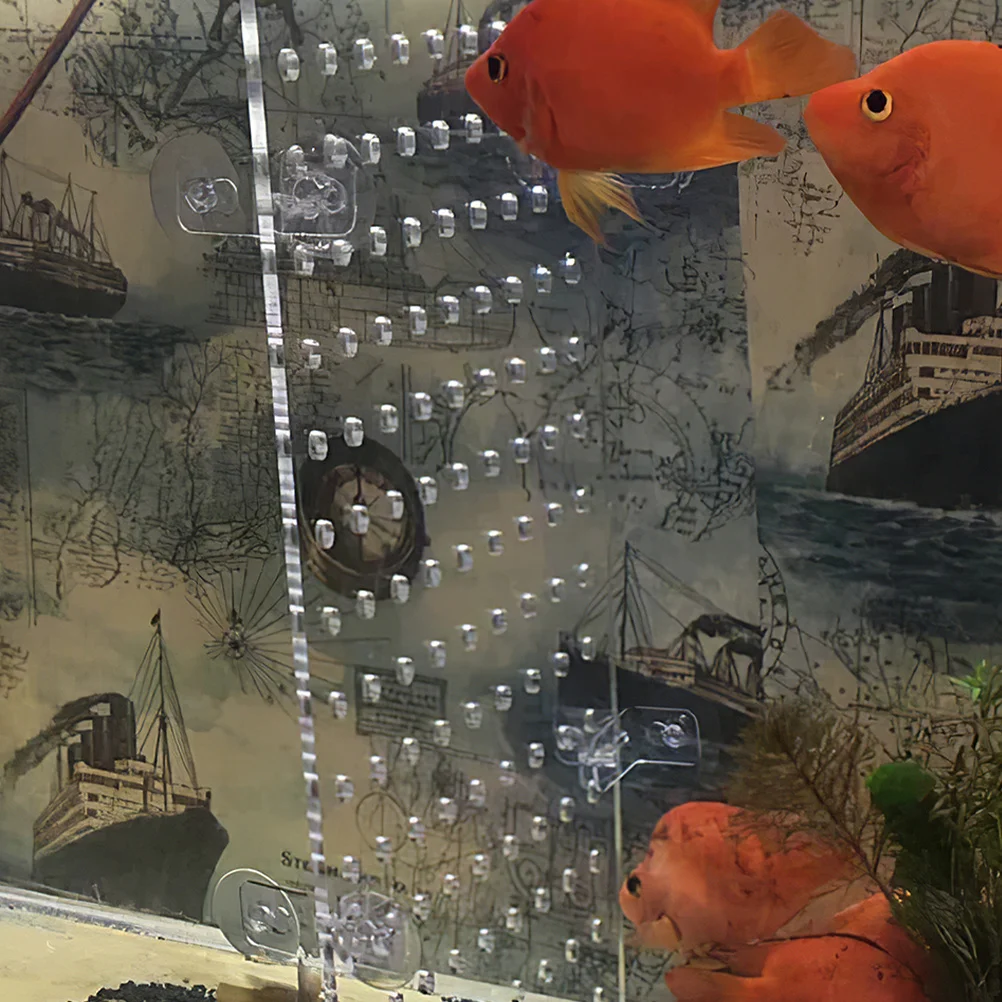 

Fish Tank Divider Transparent Acrylic Isolation Board Aquarium Partition Panel Convenient Fish Tank Separator Suction Cup