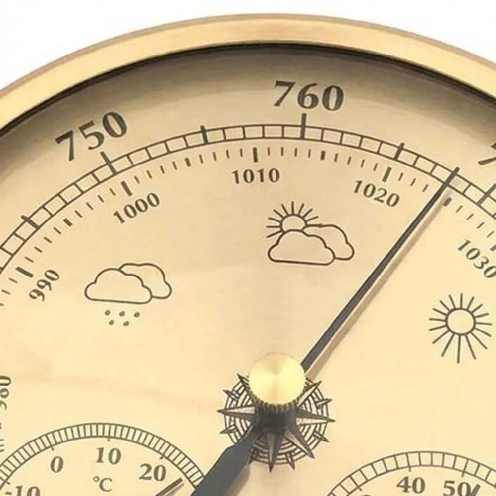 Temperature Meter Pressure Barometer Compact Easy To Install Exquisite Humidity Lightweight For Indoor And Outdoor