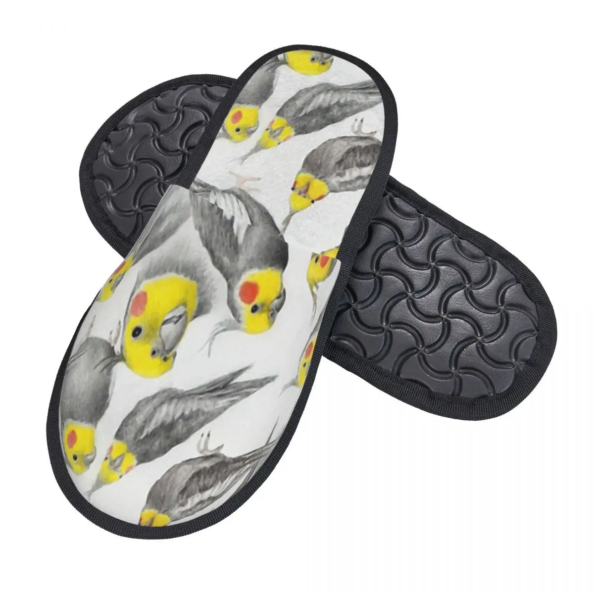 Melocotones The Cockatiel, zapatillas peludas para hombre y mujer, pantuflas de Casa acogedoras