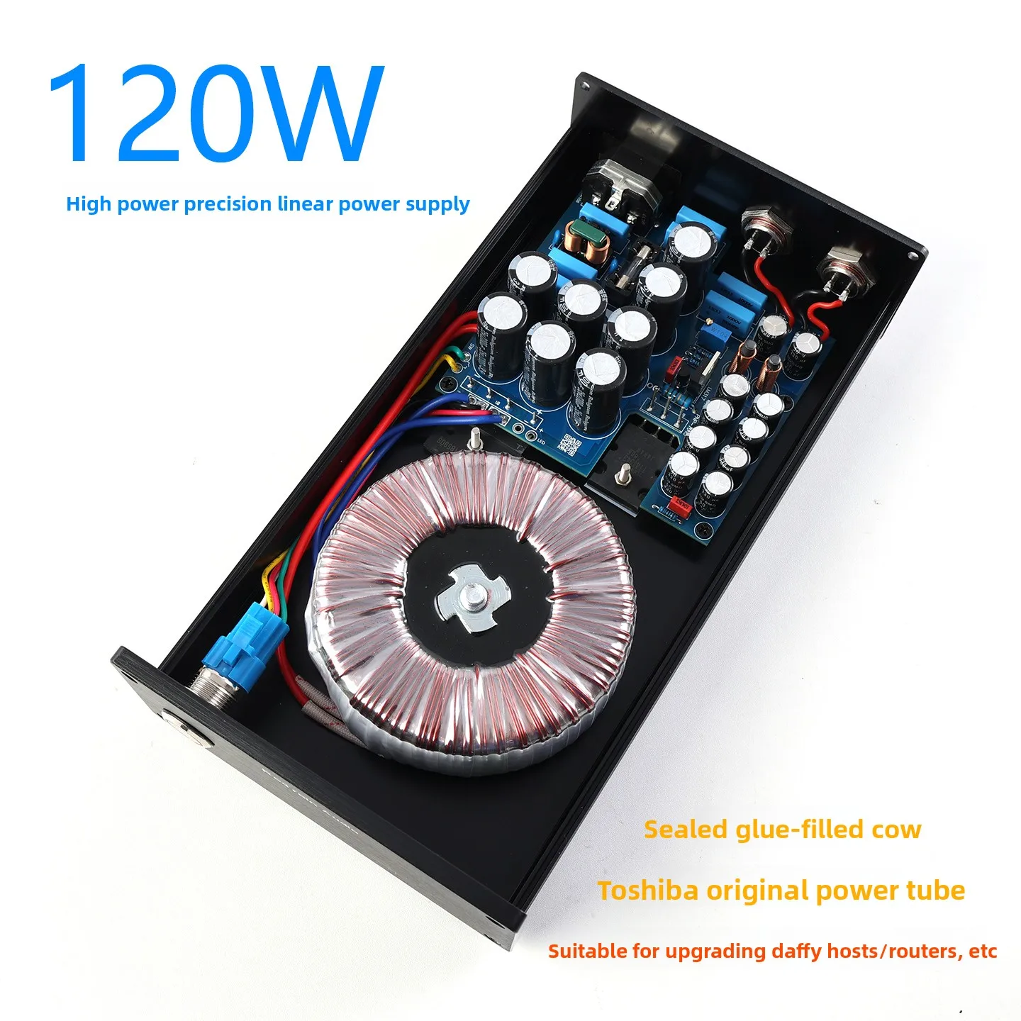 120W DC Linear Regulated Power Supply 5V-24V Adjustable Output For Hard Disk Enclosure NAS Router Power Supply Replacement