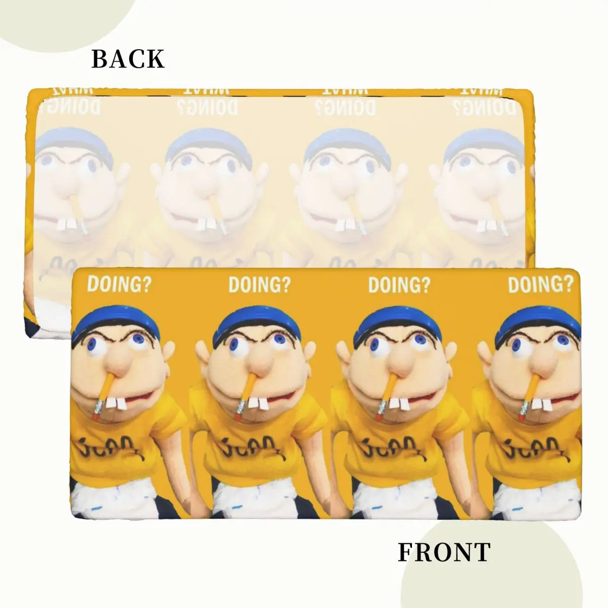 Jeffy Puppet Custom Rectangular Tablecloth Oilproof Table Cover for Festival Party Decorations Table Cloth