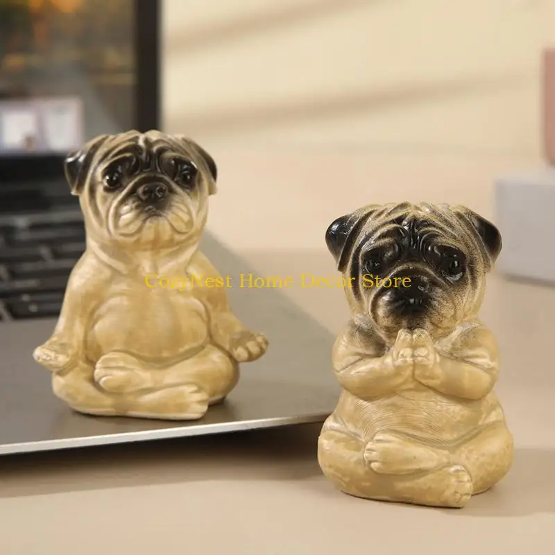 92MF Car Rearview Mirror Accessories,Mini Dogs Car Dashboard Decoration Car Ornament,Funny Automotive Mirror Accessories