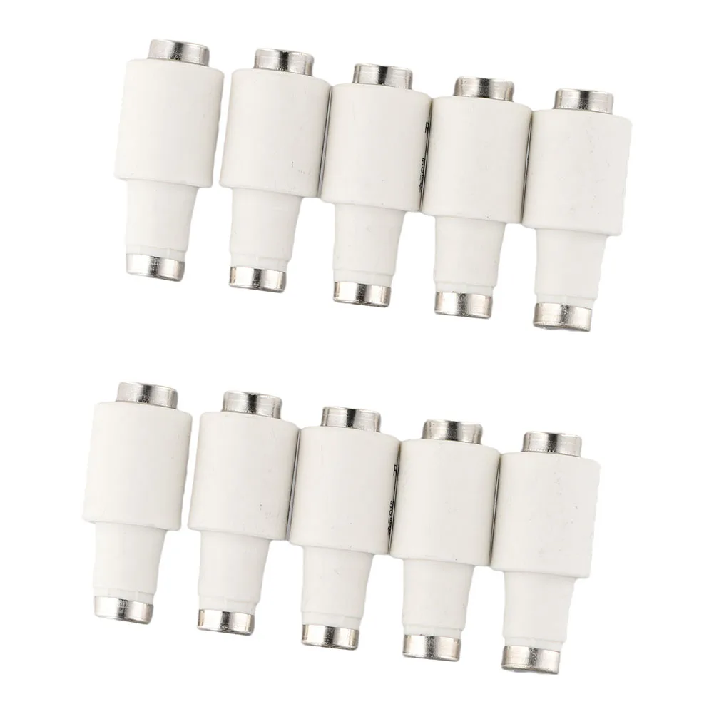 AAAAASpiralEarthenwareFusePack Breaking 500VAC Fuse DII Size DII Fuses 4A Rated Current 50kA Interrupting Capacity