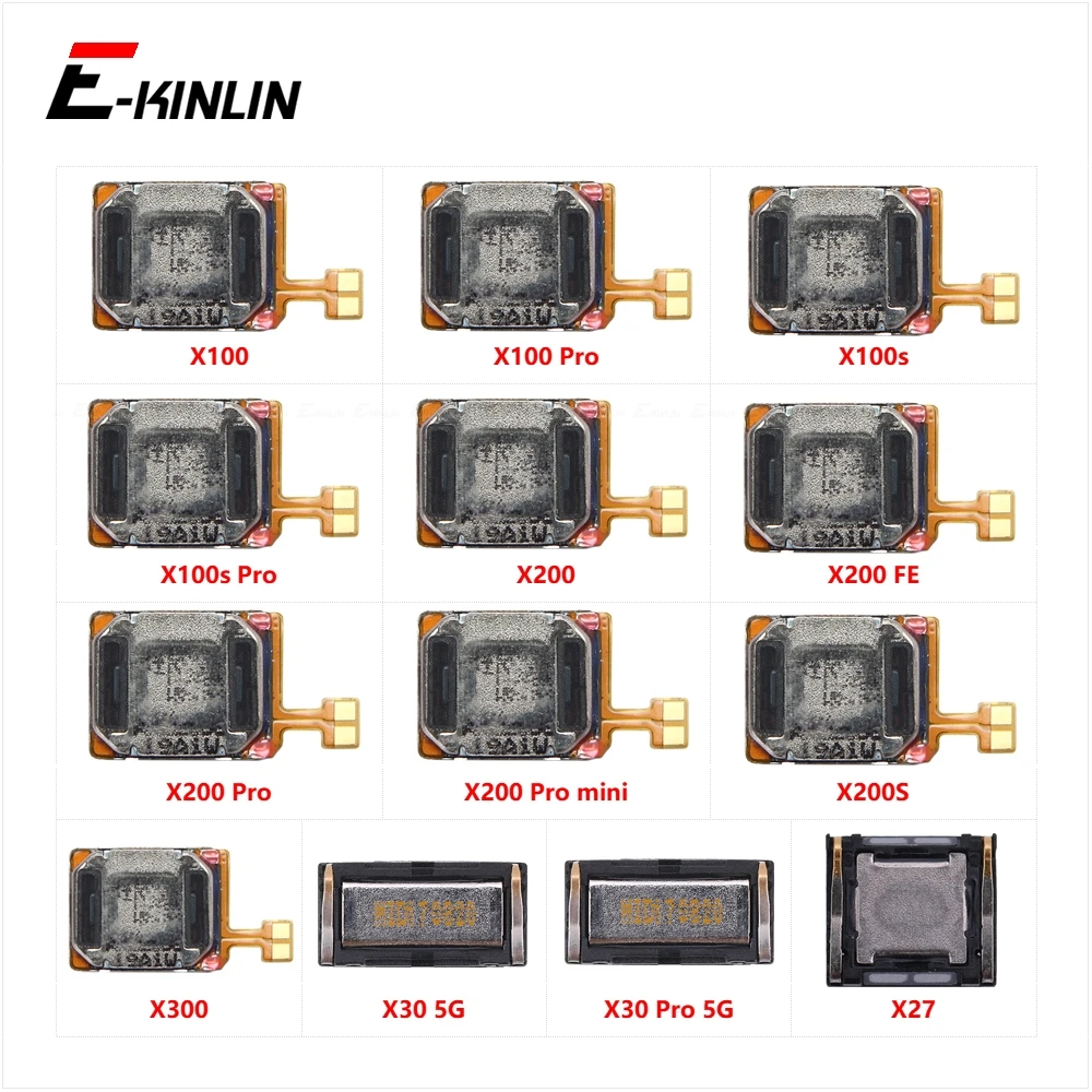 Top Front Earpiece Ear piece Sound Receiver Speaker For Vivo X100 Pro X100s X200 FE mini X200S X300 X30 5G X27 Repair Parts