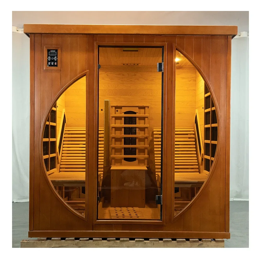 Smartmak indoor wooden steam sauna room traditional steam sauna room