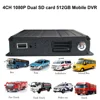 トレーニングカー用ビデオレコーダー,4G, GPS,wifi,DVR, 4チャンネル,1080p,デュアルSD, 512GB SDカード,トラックバス用4chモバイルMDVR 2