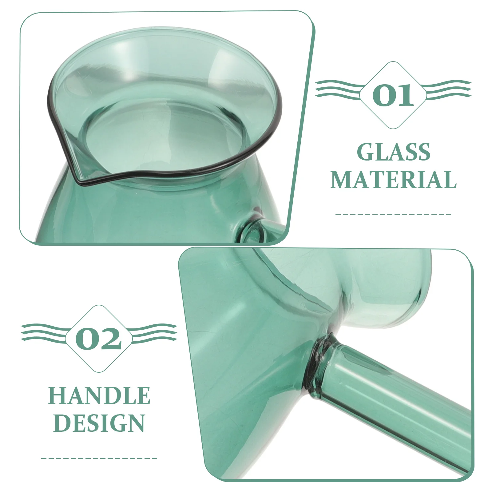 

High Borosilicate Glass Coffee Pot Side Handle Milk Warmer Versatile Kettle Tea Accessories Home Decor Exquisite Craftsmanship