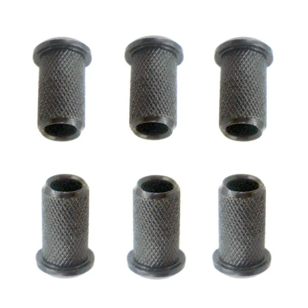 6 Pcs Electric Guitar String Thru Body Ferrules Bushing Set Stringed Instrument for Guitar Parts Accessories