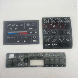 Kato excavator air conditioning control panel sticker Kato 820-3 air conditioning control panel sticker button sticker