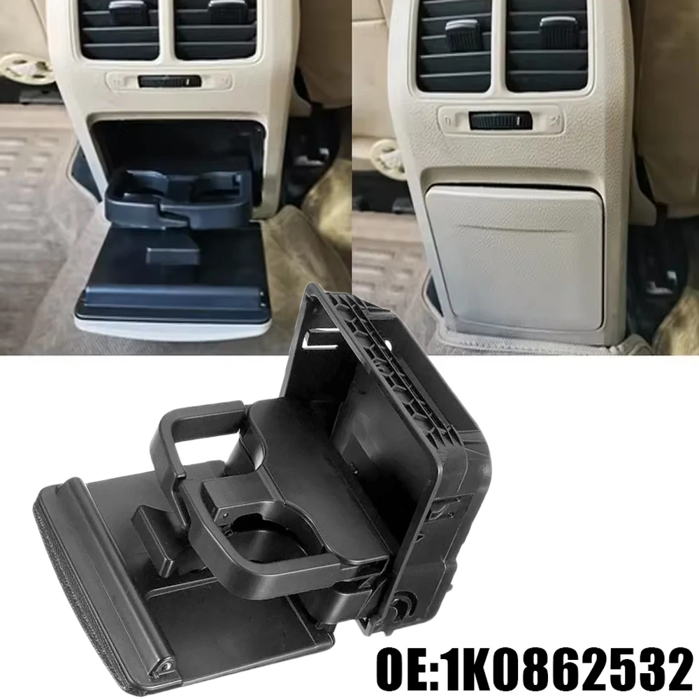 

1pc Car Console Armrest Cup Holder Rear Air Outlet Drink Holder For Jetta MK5 5 Golf MK6 6/ VW Golf 6 VI 1K0862532 1K0862532C